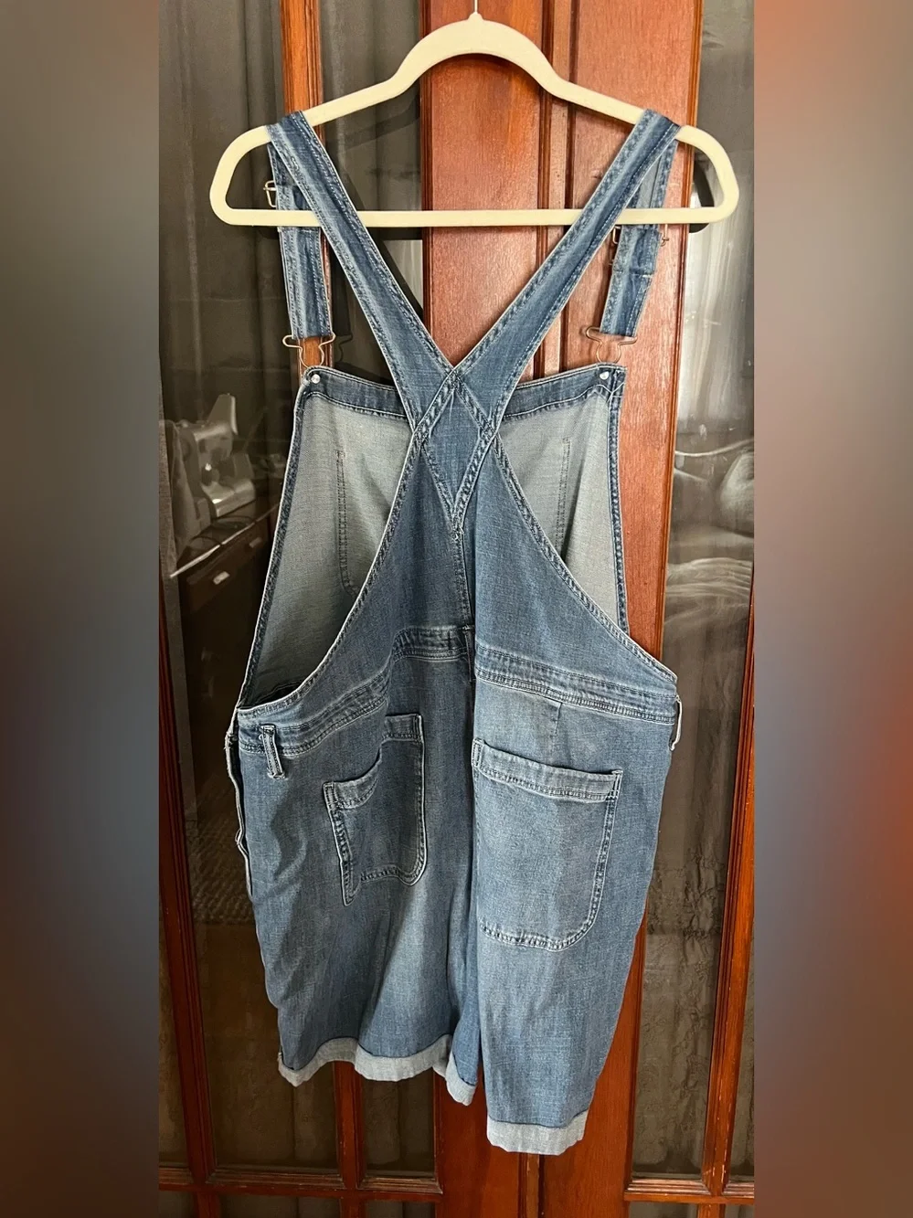 Sonoma Relaxed Denim Short Overalls - Blue